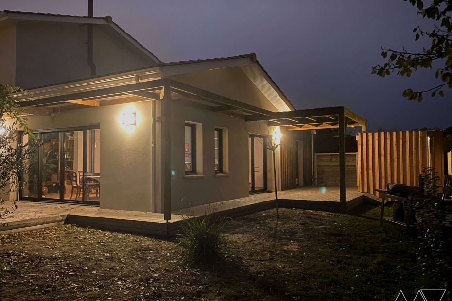 Pergola en bois à Bordeaux