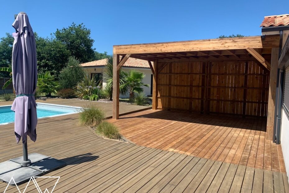 Caustras bois et terrasse - Le Teich - Bassin d'Arcachon - Atelier ArtWood